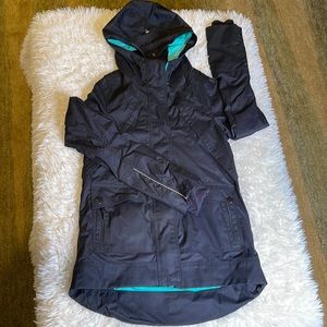 Ivivva lululemon black winter/rain jacket Sz 10.